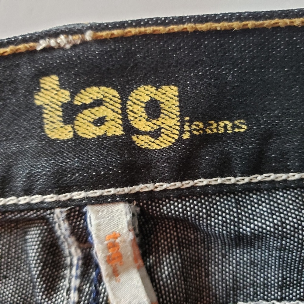 Dark Black Boot Cut Denim Jeans Stretch - Picture 3 of 8